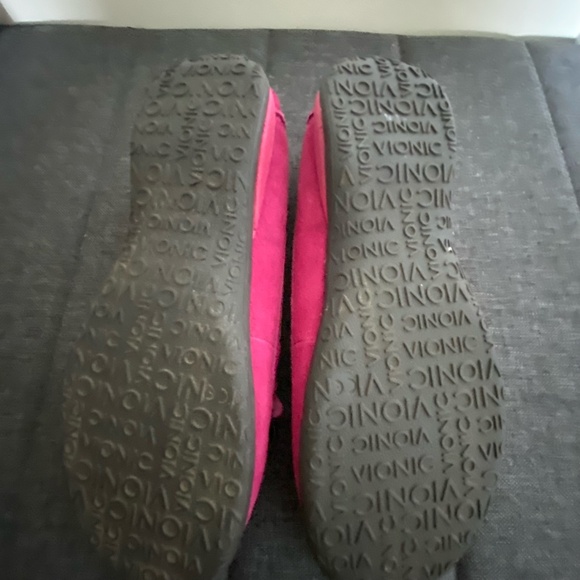 Vionic Orthaheel Uptown Fuchsia Suede Leather Casual Preppy Loafer- Sz-6 - Picture 10 of 16